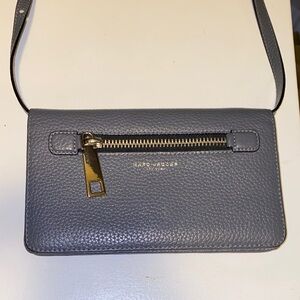 Marc Jacobs Pebbled Leather Crossbody Bag in Gray
